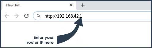 Configure Router Through 192.168.42.1